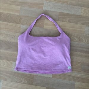 Vuori Pink Halo Halter Top